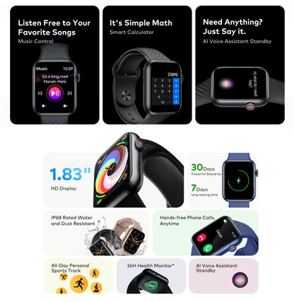 Itel Waterproof Smartwatch ISW-O11 sones Bluetooth Native Storm Smart Watch