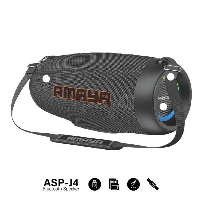 Amaya ASP-J4 Boom Box 80W Bluetooth Speaker with Shoulder strip for Outdoor and Party Fun