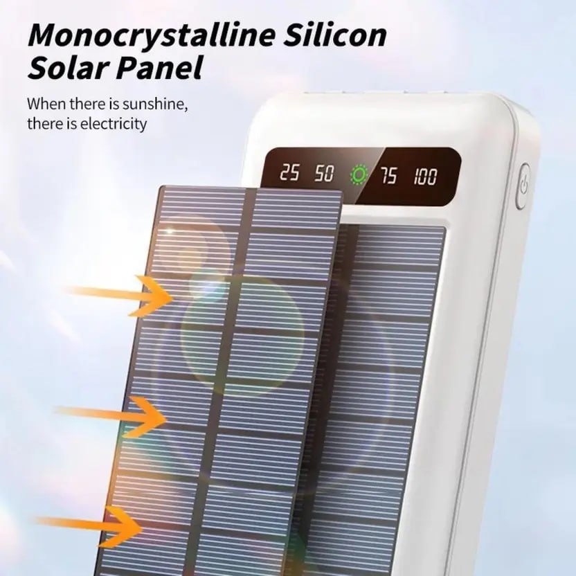 Excellent Solar Powered 4-In-1 12000MAH PowerBank