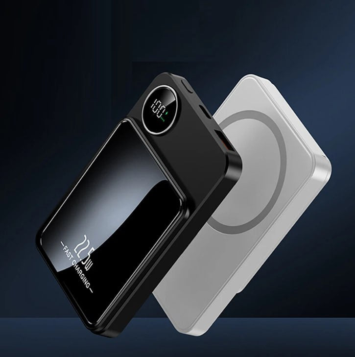 Magnetic 10000mAh 15W Power Bank Wireless Fast Charger External Portable Battery