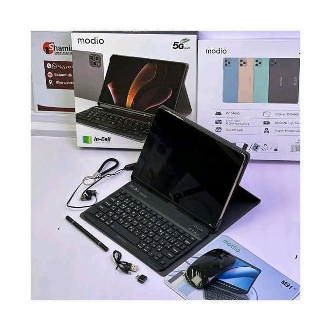 Modio M91 Tablet 10000MAH 512GB/12GB 10 Inch 5G With BT Keyboard, Touch Pen / Mouse