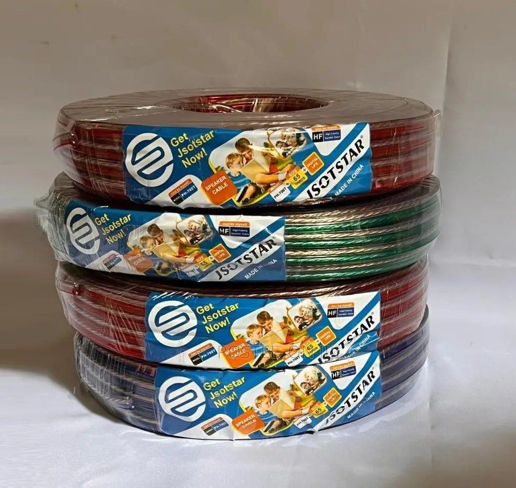 PH400 Phelistar Transparent Speaker Wire Speaker Cable 60Mtrs Roll