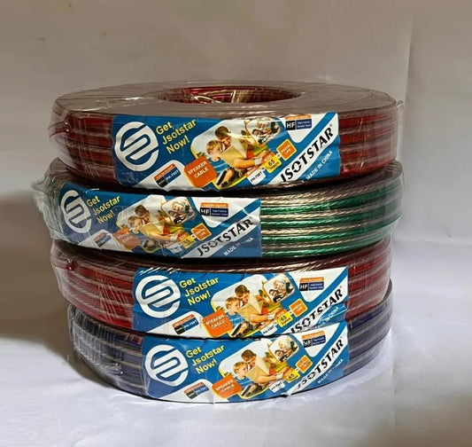 Heavy Gauge Phelistar Transparent Speaker Wire Speaker Cable 60Mtrs Roll-PH600