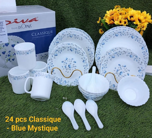 Diva 24 Pieces Classique Glass Dinner Set