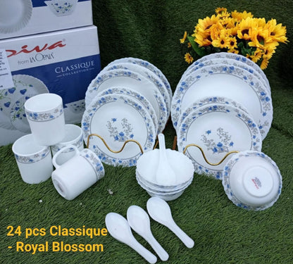 Diva 24 Pieces Classique Glass Dinner Set