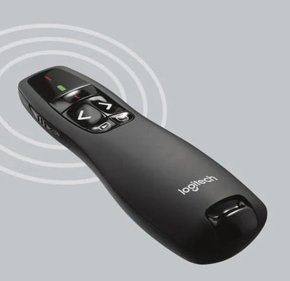 Logitech R400 Laser Presentation Remote For Basic Slide Navigation Pointer