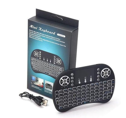 Wireless Mini Keyboard With Mouse Touchpad & Back-light For Android Box, Smart TV & Laptop