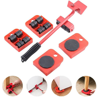 5 Pcs Set Heavy Furniture & Appliances Lifting Move Tools