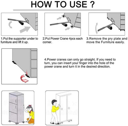 5 Pcs Set Heavy Furniture & Appliances Lifting Move Tools