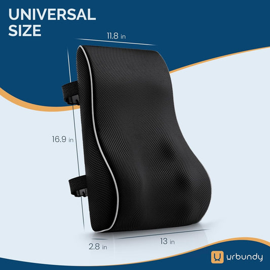 Lumbar Support Pillow for Office Chair with Strap