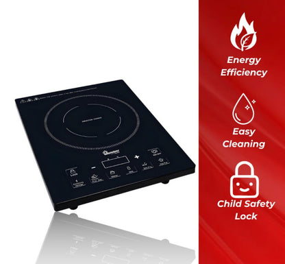 Ramtons Single Plate Induction Cooker + Free Non Stick 24 CM Pan