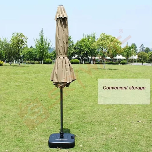 Folding Outdoor Umbrella with Iron Pipe 2.7 Mtrs Diameter, 2.3 Mtrs Height