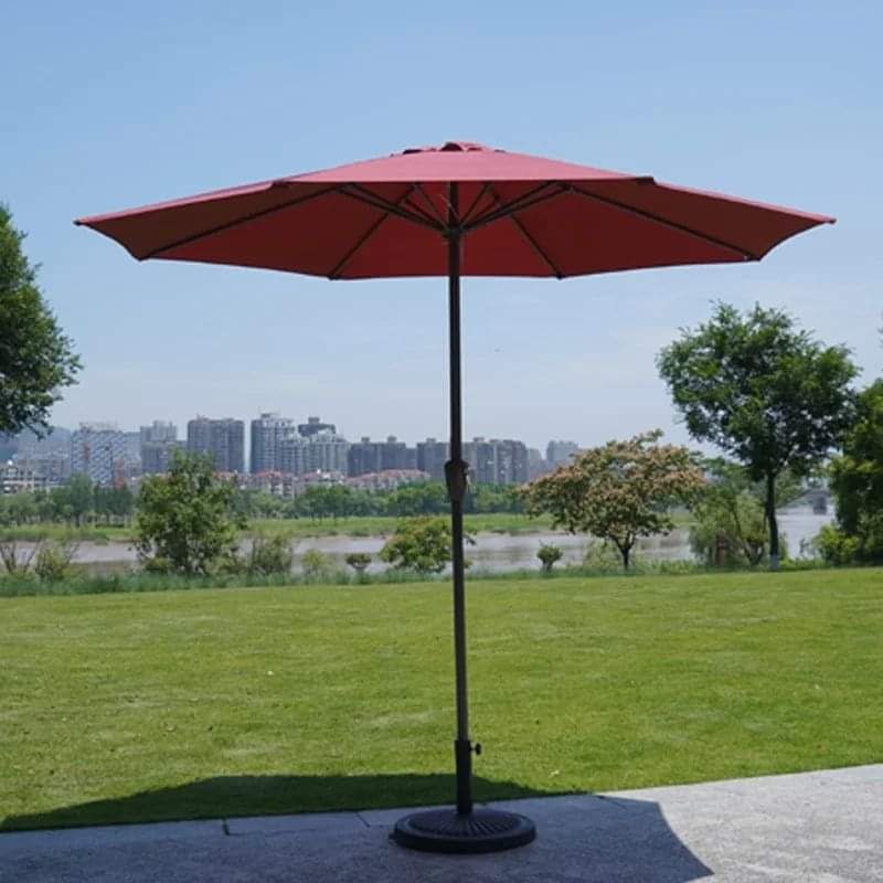 Folding Outdoor Umbrella with Iron Pipe 2.7 Mtrs Diameter, 2.3 Mtrs Height