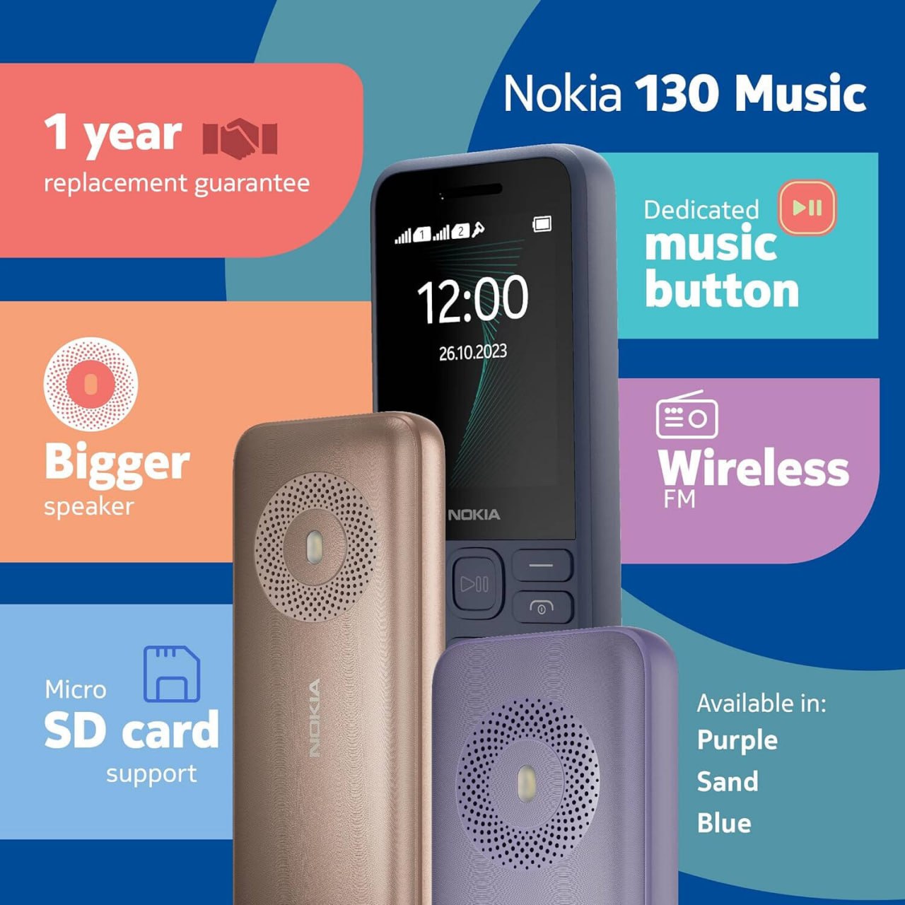 Nokia 130 HMD Dual Sim Keypad Phone