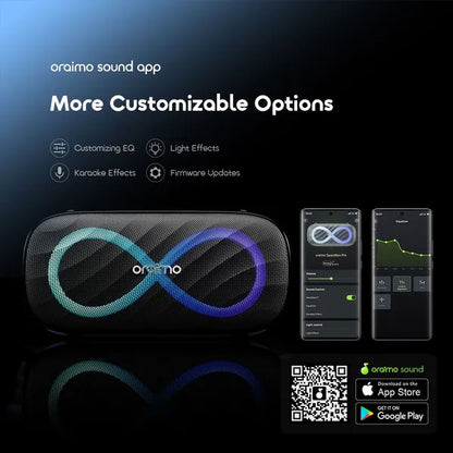 oraimo SpaceBox Pro 80W Karaoke - Support Wireless Speaker