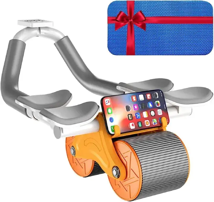 Elbow Support Ab Wheel Enhancing Abdominal Core Strength Kit Roller for Home or Gym with Elbow and mat