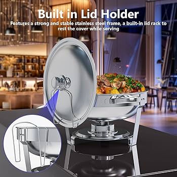 Heavy stainless steel Kitchen chaffing dishes for Dining, Wedding and Parties