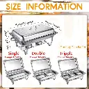 Heavy stainless steel Kitchen chaffing dishes for Dining, Wedding and Parties
