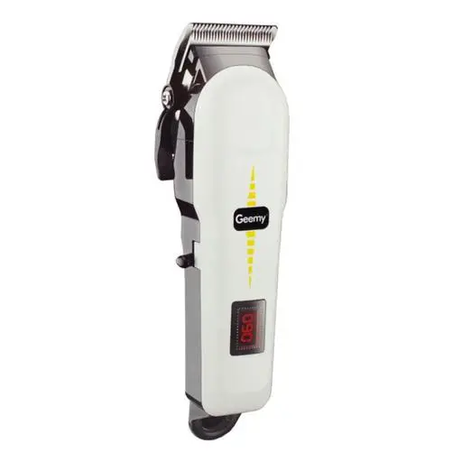 Geemy Heavy Duty Professional Rechargeable / Cordless Shaving Machine Hair Clipper with LED Display for Hair and Beard Cut