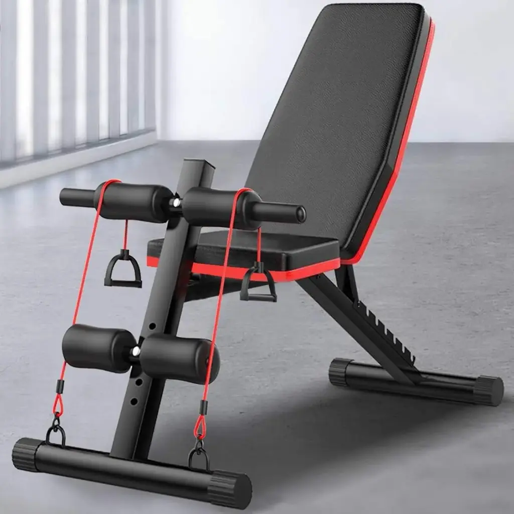 Adjustable Workout Bench Press 800lbs Flat Incline Decline Utility Bench Sit Up Exercise Bench for Home Gym Strength Training Full Body Workout