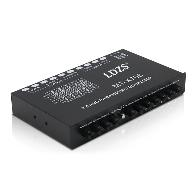 [PID000019] Professional 5 Band Car Equalizer / Car Audio EQ Tuning Crossover Amplifier Parametric Equalizer Car Audio Equalizer